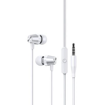 USAMS Stereo slušalice EP-42 3,5 mm za set od 1 kom. bijela/bijela SJ475HS02-1