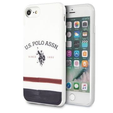 U.S. Polo Assn. Futrola za iPhone 7 s uzorkom US Polo trobojnice, bijela