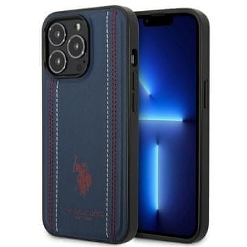 U.S. Polo Assn. Tamnoplava kožna maskica za iPhone 14 Pro Max US Polo
