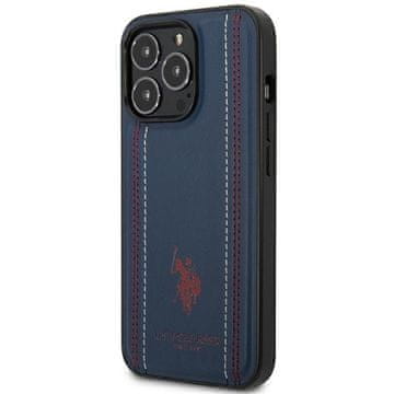 U.S. Polo Assn. Us Polo Assn. Kožna Futrola S Prošivanim Šivom Za Iphone 14 Pro 6.1 Elegantna Zaštita