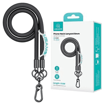 USAMS USAMS univerzalna vrpca za telefon 1,2m crna/black ZB282GS01 (US-ZB282)