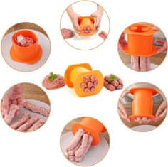 HOME & MARKER® Stiskalnik za ćevapčiće, kalup za 7 komada, praktični aparat za oblikovanje mesa | CEVAPMAKER