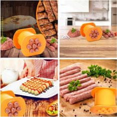 HOME & MARKER® Stiskalnik za ćevapčiće, kalup za 7 komada, praktični aparat za oblikovanje mesa | CEVAPMAKER