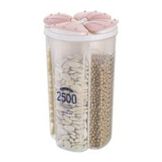 HOME & MARKER® Hermetički spremnik za hranu s četiri odjeljka, prozirna kutija | DIVERINO