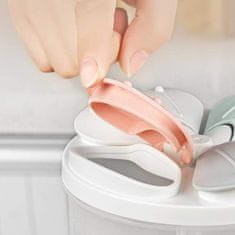 HOME & MARKER® Hermetički spremnik za hranu s četiri odjeljka, prozirna kutija | DIVERINO