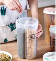 HOME & MARKER® Hermetički spremnik za hranu s četiri odjeljka, prozirna kutija | DIVERINO