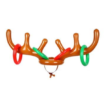 JOJOY® Božićna napuhavajuća igra bacanja prstena sa sobovima za djecu i odrasle | RUDYTOSS