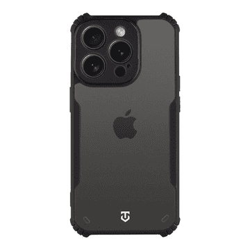 Tactical Taktička Quantum silikonska maskica za iPhone 15 Pro - prozirna crna