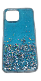 Onasi Silikonska maskica s šljokicama SPARKLE za Samsung Galaxy A13 LTE A135 - plava