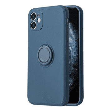 Onasi Silikonska maskica Liquid Ring za iPhone 13 6.1 - plava
