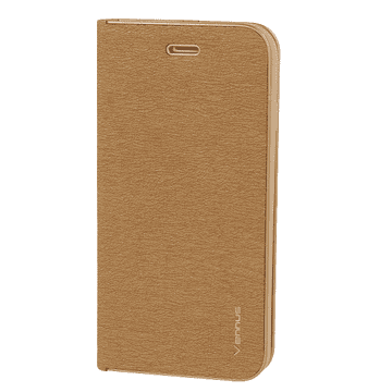 Havana Premium preklopna torbica Samsung Galaxy A14 - zlatna s zlatnim rubom