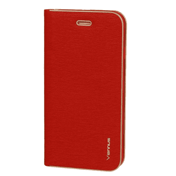 Havana Premium preklopna torbica Samsung Galaxy A15 5G - crvena s zlatnim rubom