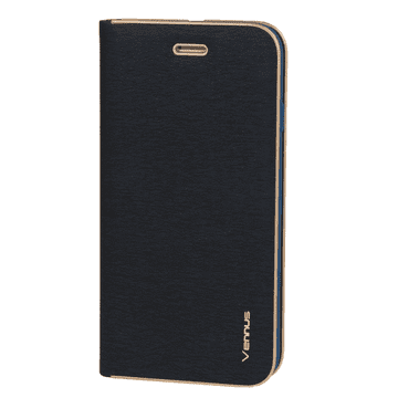Havana Premium preklopna torbica Samsung Galaxy S23 Plus - plava s zlatim rubom