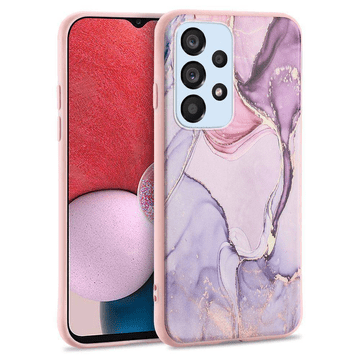 Onasi Silikonska maskica Marmor za Samsung Galaxy A54 - roza