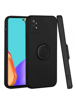 Onasi Silikonska maskica Liquid Ring za Xiaomi 12 - crna