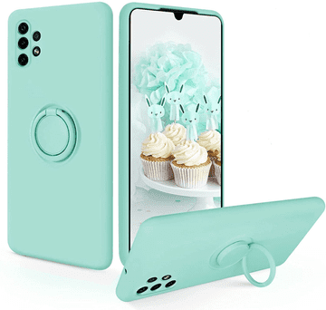Onasi Silikonska maskica Liquid Ring za Samsung Galaxy A73 5G - mint