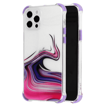 Onasi Silikonska maskica SHOCK Abstract za Samsung Galaxy A15 5G - ljubičasta