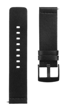 Onasi Usnjen pašček za uro 22 mm - Fenix 5 / 6 / 6 Pro / 7 - crn