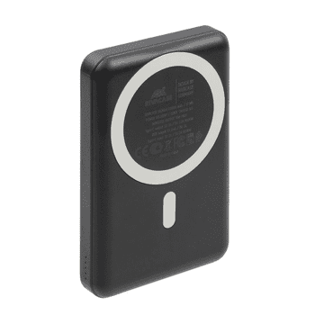 RivaCase VA2604 Silikonska maskica Magnetic QC / PD vanjska baterija powerbank 10.000 mAh 20W s postoljem - crna