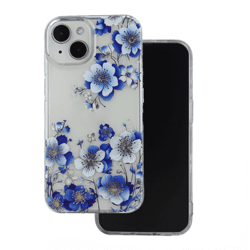 Onasi Silikonska maskica Blooming za iPhone 16 Pro - moder