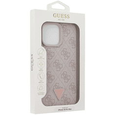 Guess Originalna maskica GUHCP16XP4TDPP za iPhone 16 Pro Max - Leather - roza