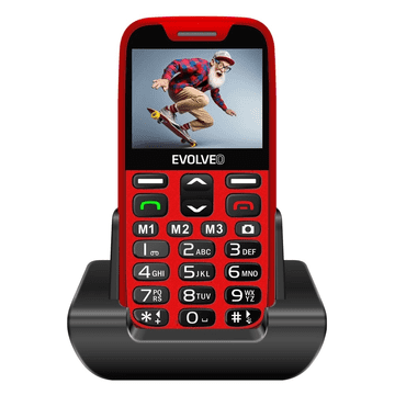 Evolveo Easyphone XR telefon na tipke za starije - crveni