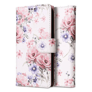Onasi Preklopna torbica Wallet denarnica Fancy Diary Samsung Galaxy A15 5G - Flower bijela