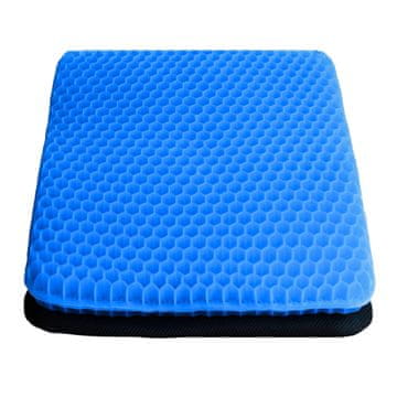 SOLFIT® Gelski jastuk za dugotrajno sjedenje – protiv pritiska i bolova u leđima (40x35x2 cm) | COMFORTKA