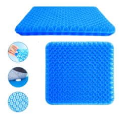 SOLFIT® Gelski jastuk za dugotrajno sjedenje – protiv pritiska i bolova u leđima (40x35x2 cm) | COMFORTKA