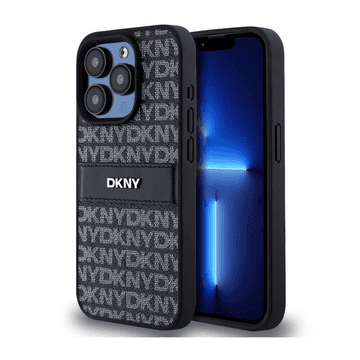 DKNY Originalna maskica za iPhone 15 Pro - crna - DKHCP15LPRTHSLK