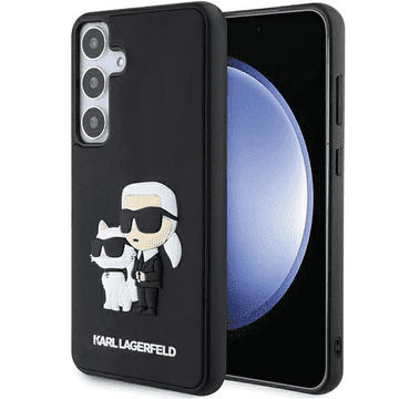 Karl Lagerfeld Originalna maskica za Samsung Galaxy S24 Plus 5G - IML NFT Karls Full Body - crna silikonska zaštita - KLHCS24M3DRKCNK