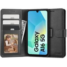 Tech-protect Wallet preklopna maska za Samsung Galaxy A16 4G / 5G, crno