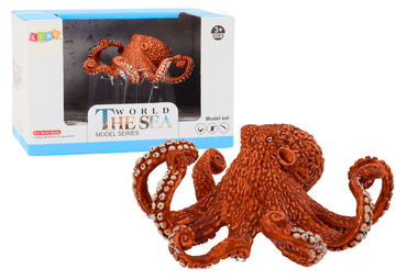 slomart LEAN TOYS Figurica divovskog hobotnice, narančasta, 10 cm