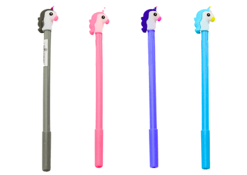 slomart Olovka LEAN TOYS s jednorogom, crna mina, 0.5mm