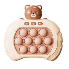 MG Pop It Bear interaktivna igračka za djecu, smeda