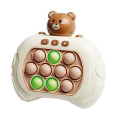 MG Pop It Bear interaktivna igračka za djecu, smeda