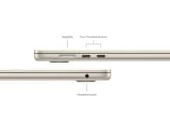 Apple MacBook Air 15 laptop, M3, 10C GPU, 16GB, SSD256GB, Starlight