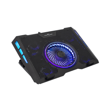 White Shark GCP-13 AURORA – hladilna podloga za prijenosno računalo s 5 RGB ventilatora