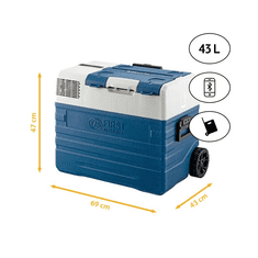 First Austria Prva 43L, AC -DC vreća za hlađenje, kompresor 60W, do 45db, USB, BT, LCD, LED, -20 -20 ° C