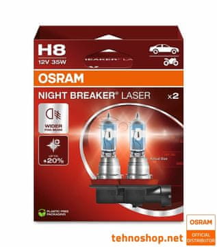 Osram HALOGENA ŽARULJA H8 NIGHT BREAKER LASER 64212NL-2HB 35W PGJ19-1 2HB