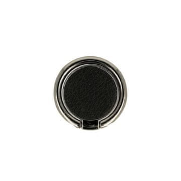 MG Leather Ring držalo za telefon za prst, crno