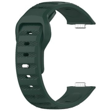 BStrap Silicone remen za Huawei Watch Fit 3, dark green