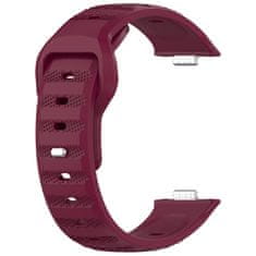 BStrap Silicone remen za Huawei Watch Fit 3, wine red