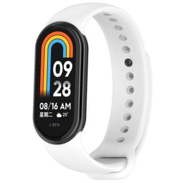 BStrap Silicone remen za Xiaomi Smart Band 8 / 9, white