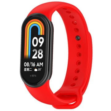 BStrap Silicone remen za Xiaomi Smart Band 8 / 9, red