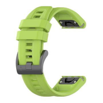 BStrap Silicone Carson remen za Garmin Fenix 5s / 5s Plus / 6s / 6s Pro / 7s / 8 43mm, fruit green