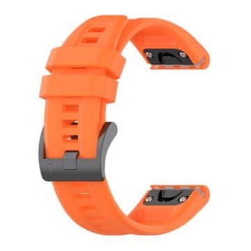 BStrap Silicone Carson remen za Garmin Fenix 5s / 5s Plus / 6s / 6s Pro / 7s / 8 43mm, orange