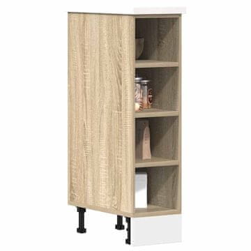 Vidaxl Podni ormarić Sonoma hrast 20x44,5x81,5 cm Lijepljeno drvo