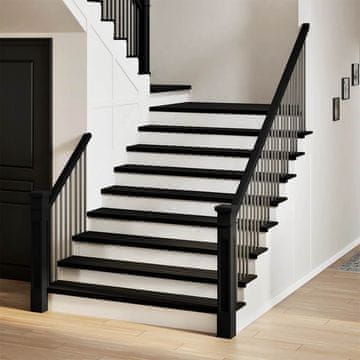 Vidaxl Gazišta za stepenice, 4 kom. smeđe 120x30x2 cm masivno hrastovo drvo