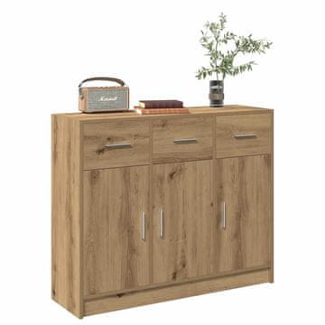 Vidaxl Ormarić, Artisan hrast, 91x28x75 cm, materijal na bazi drva